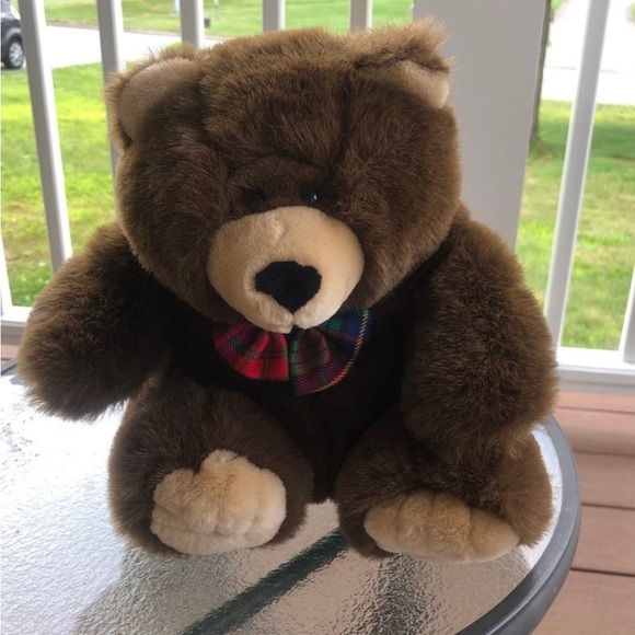 Just Friends Teddy Bear Plush Brown Tan 1995 Stuffed - Picture 1 of 3